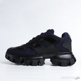 Prada Cloudbust Thunder Technical Fabric Navy Black Sneaker - Photo 1