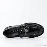 Prada 35mm Loafer Black Brushed Leather (Premium Plus Batch) (Slight Defect) - Photo 7