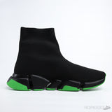 Bale*ciaga Speed 2.0 Clear Sole Black Neon Green Black - Photo 3