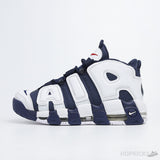 Air More Uptempo Olympic Blue and White - Photo 1