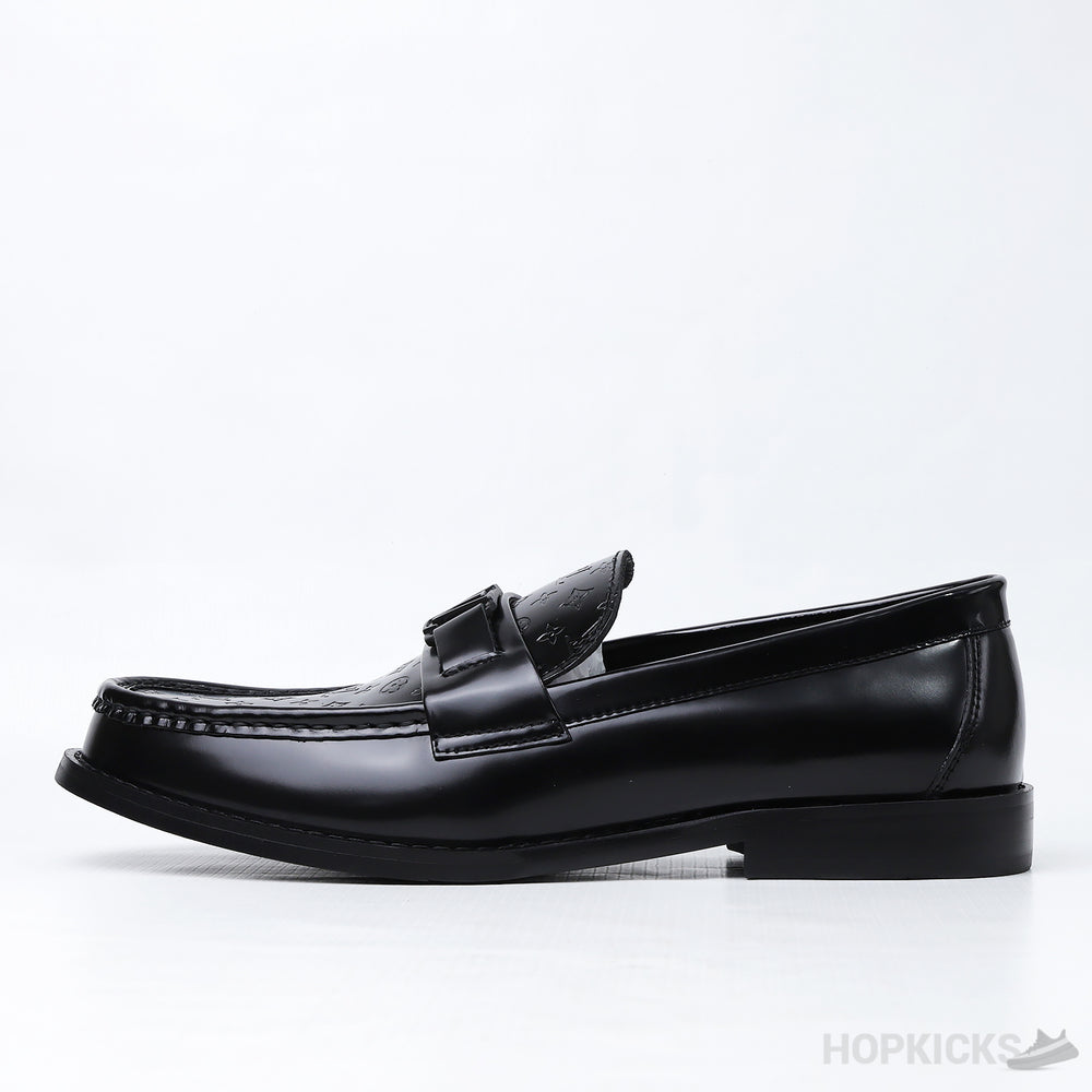 LV Major Loafer Black Embossed Pattern (Dot Perfect)