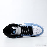 Air Jordan 1 Retro High White University Blue Black (Dot Perfect) - Photo 4