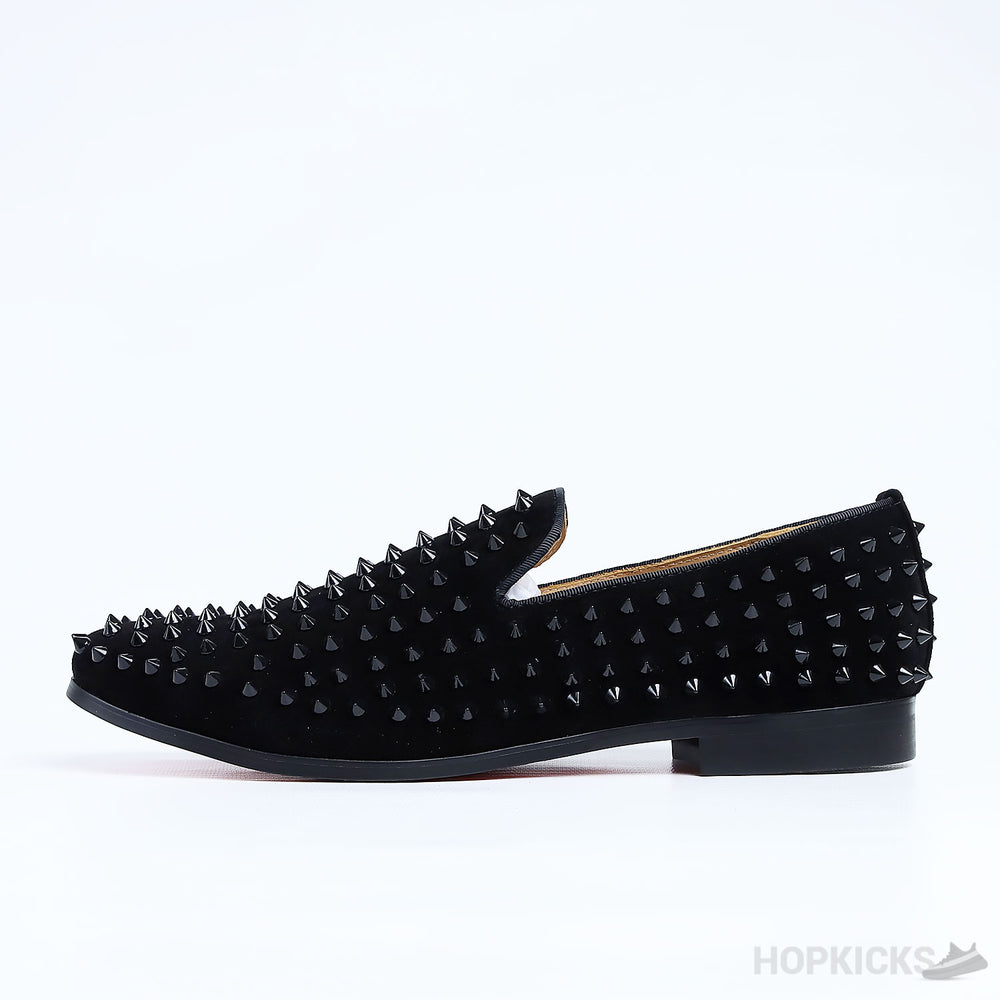 CL Black Dandelion Spikes Loafer