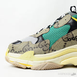 Gucci x Balenciaga The Hacker Project Triple S Beige Green - Photo 8