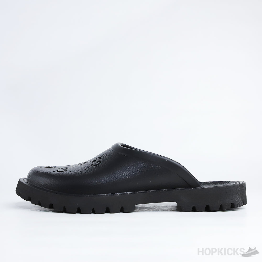 GG Rubber Black Slip On Sandal (Premium Plus Batch)