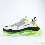 Bale*ciaga Triple S Clear Sole White Green - Photo 1