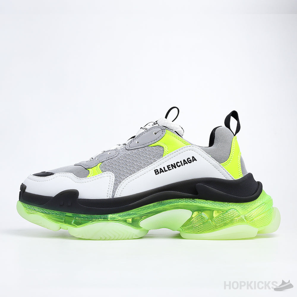 Bale*ciaga Triple S Clear Sole White Green