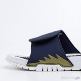 Air Jordan Hydro V Retro Obsidian Navy Blue White Slides - Photo 9