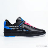 Off-White x Air Jordan 2 Retro Low SP Black Blue - Photo 4