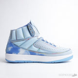 J Balvin x Air Jordan 2 Retro Celestine Blue White Multi-Color (Dot Perfect) - Photo 3