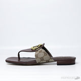 Gucci Blondie Thong Sandal Brown (Premium Plus Batch) - Photo 1