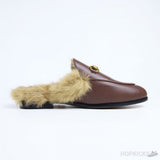 Gucci Princetown furr Loafers Bordeaux - Photo 7