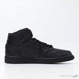 Air Jordan 1 Mid Triple Black (2022) (Premium Plus Batch) - Photo 3