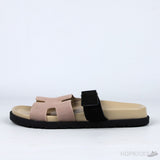 Hermes Chypre Sandals Rose Perle / Noir - Photo 1