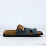 Hermes Chypre Sandal Brown / Denim - Photo 3
