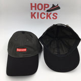 Supreme Black Gray Red Box Logo Cap - Photo 1