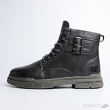 Cat Grey High Top Lace up Buckle Boots (Premium Plus Batch) - Photo 1