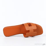 Hermes Oran Orange Sandal Mule Epson Leather (Premium Batch) - Photo 4