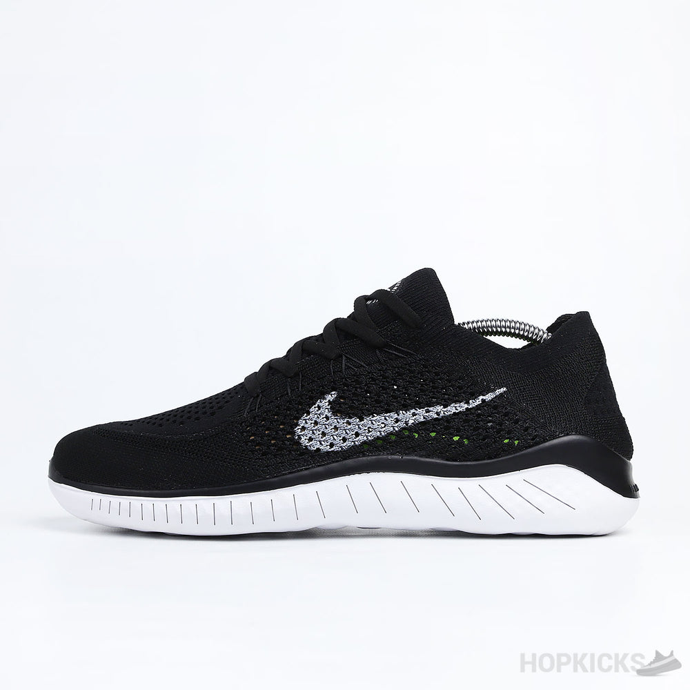 Free RN Flyknit 2018 Black White