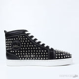 CL Black Leather Spikes High Top - Photo 5