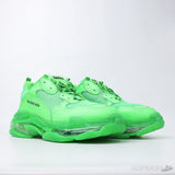 Bale*ciaga Triple S Neon Green Clear Sole (Dot Perfect) (Slight Defect) - Photo 6