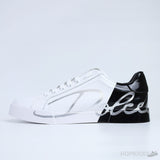 D&G White Black Portofino Sneakers - Photo 1