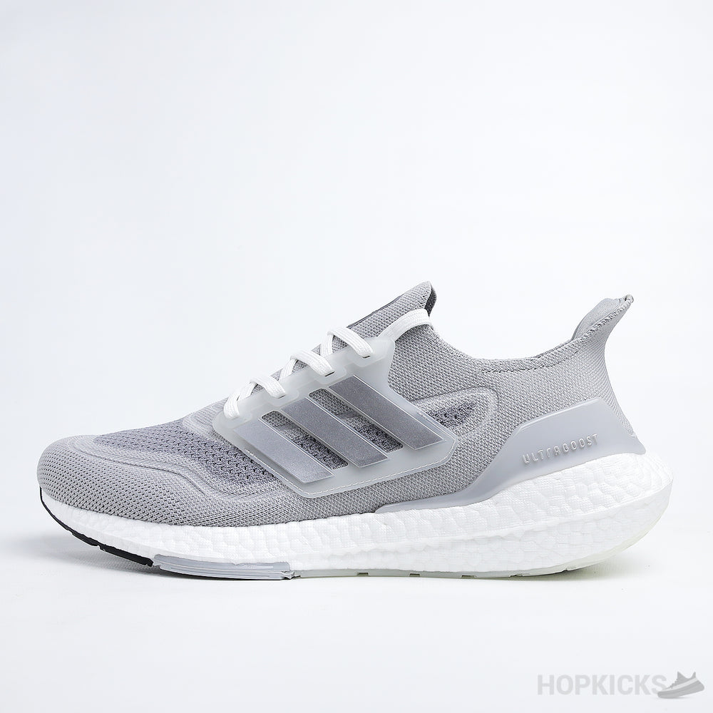 Ultra Boost 21 Silver White (Real Boost)(Premium Batch)