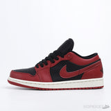 Air Jordan 1 Low Black Gym Red - Photo 1