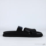 Hermes Chypre Blue Strap Leather Sandals - Photo 3