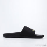 Adilette Gold Metallic Core Black Slides - Photo 4