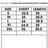 Moncler Black Maglione Tricot Cardigan Jacket - Photo 8