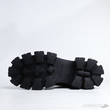 Prada Monolith Brushed Leather And Nylon Boots With Pouch (Dot Perfect) - Photo 5