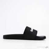 Bale*ciaga Pool Slide Black White - Photo 3