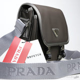 Prada Re-Nylon and Saffiano Shoulder Dark Brown Bag - Photo 8