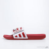 Adilette Core Red White Slides - Photo 1