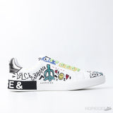 D&GG Graffiti-Printed Lace-Up Sneakers (Dot Perfect) - Photo 3