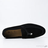 Loro Piana Summer Charms Walk Suede Loafer Black (Dot Perfect) - Photo 4