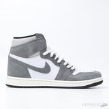 Air Jordan 1 Retro High OG Washed Black (Dot Perfect) - Photo 4