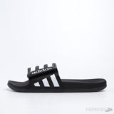 Adilette Core Black White Stripes Slides - Photo 1