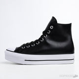 Converse Chuck Taylor All-Star Lift Hi Black Leather (Premium Batch) - Photo 1