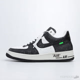 LV x Air Force 1 Trainer Sneaker White Black (Premium Batch) - Photo 1