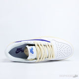 Travis Scott x Air Jordan 1 Low White Blue - Photo 6