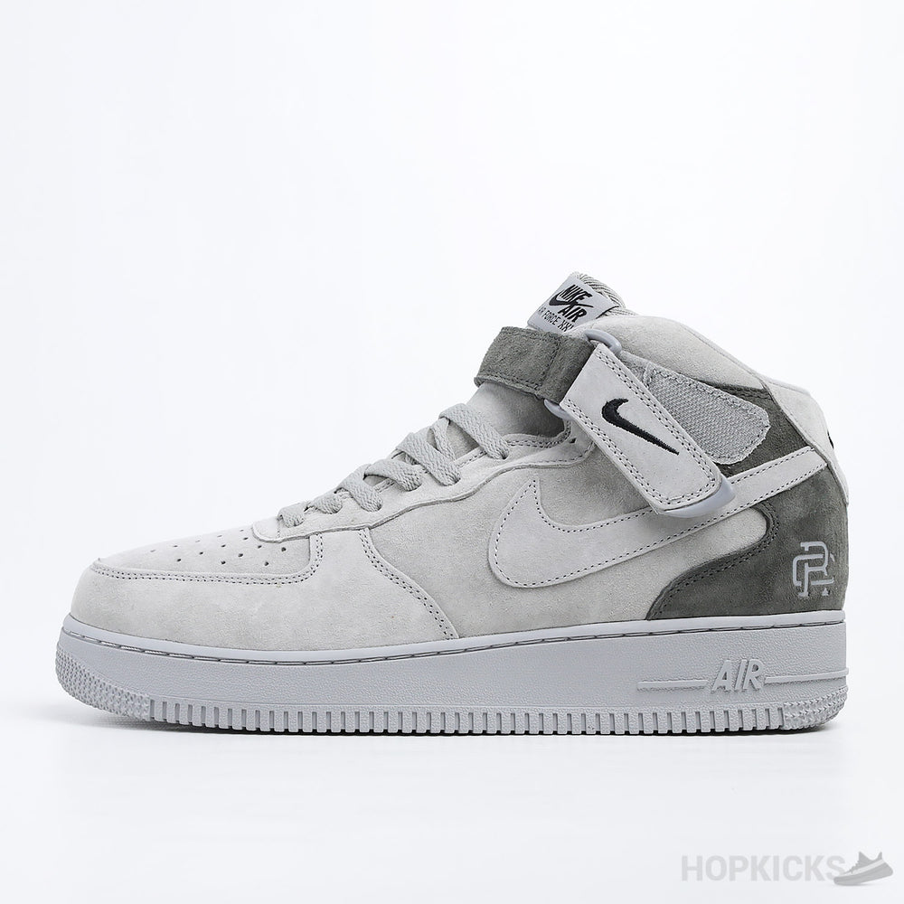 Air Force 1 Mid X Reigning Champ White Grey Black