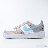 Nike Air Force 1 Low Paint Drip Grey (Premium Plus Batch) - Photo 1