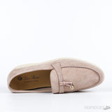 Loro Piana Brown Suede Summer Charms Walk Loafers (Premium Plus Batch) - Photo 4