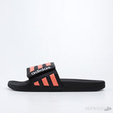 Adilette Core Black Orange Slides - Photo 1