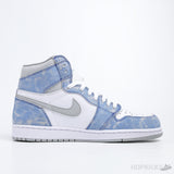 Air Jordan 1 Retro High Hyper Royal Smoke Grey (Premium Batch) - Photo 4