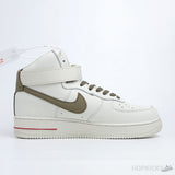 Air Force 1 High ID White Light Brown Red - Photo 4