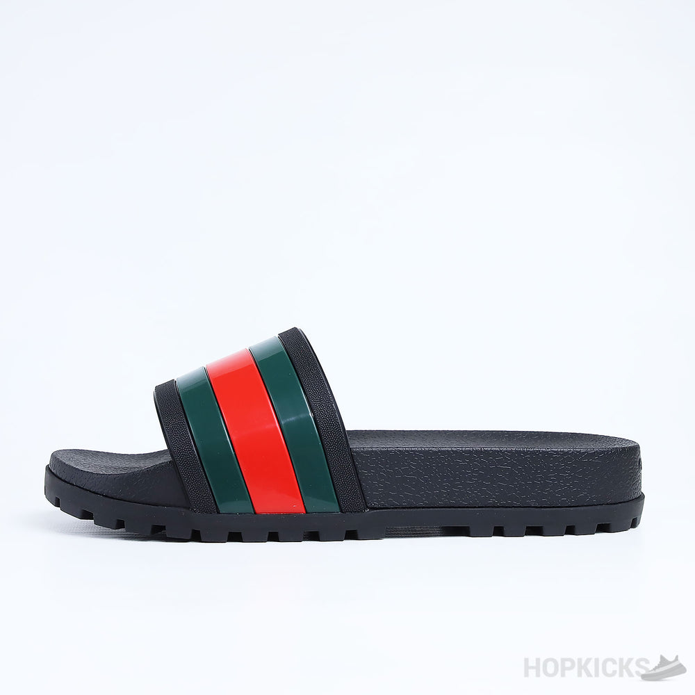 Gucci Web Slide Sandal Black