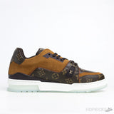 LV Trainer Suede Brown (Transparent Sole) - Photo 3